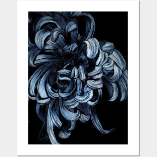 PEONY BLUE Posters and Art